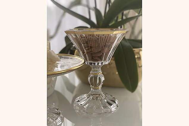 Rain Gold-RGL Footed Bowl 15cm