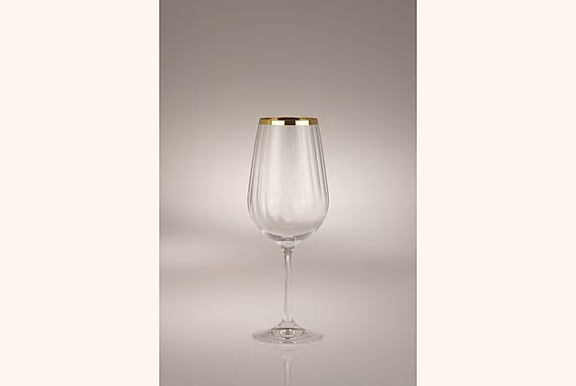Faro Gold Optic-FGOB Water Goblets 550ml