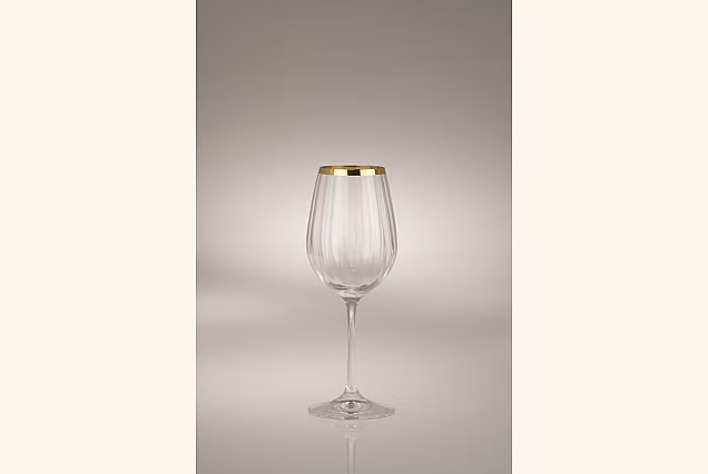 Faro Gold Optic-FGOC Wine Glasses 350ml