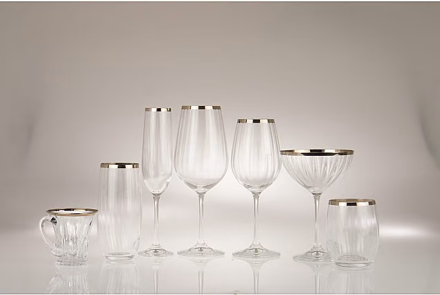 Faro Platin Optic-FPOC Wine Glasses 350ml