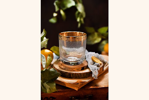 Baron-BRF Whisky Glasses with Gold Rim