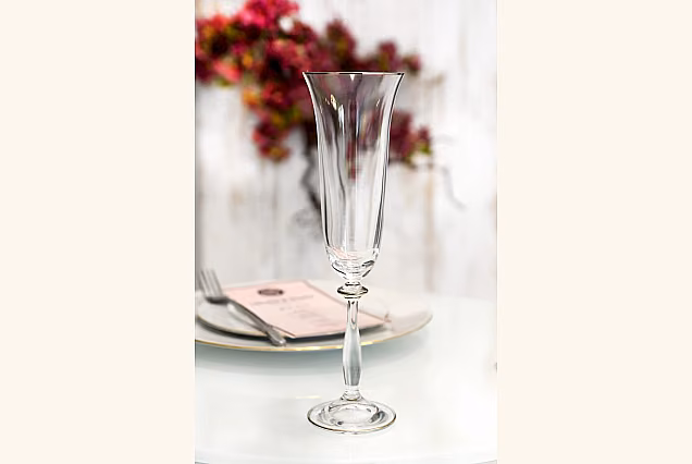 Beautiful New York-NYAS Platinum Champagne Flutes