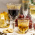 Elegant Gold-Decorated CHARME-CHROB Water Goblets 280ml