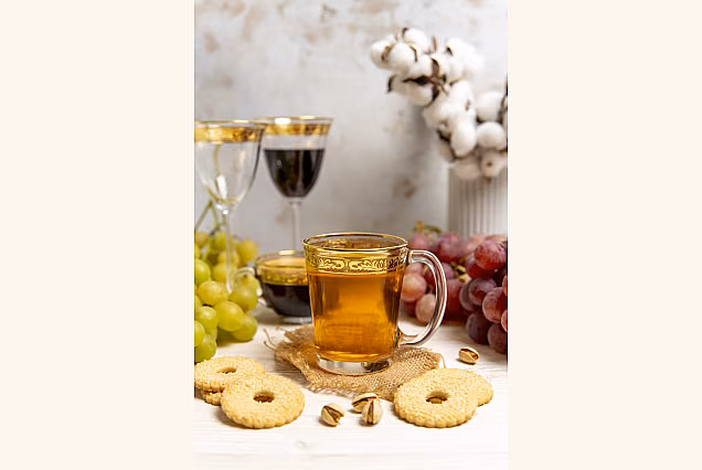 Beautiful Gilded Diamant-DL Tea Glasses