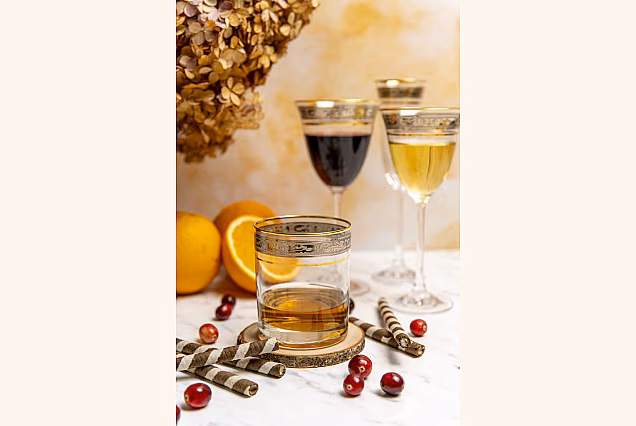 Palermo-PE Decorated Whisky Glasses