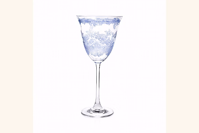 Garden-GBBL Lovely Blue Wine Glasses, Set of 6