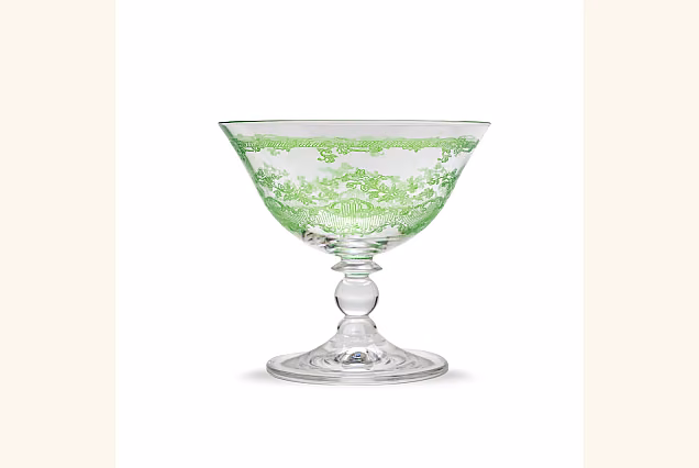 Garden-GDGD Lovely Green Ice-Cream Coupes, Set of 6