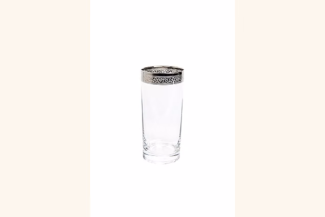 Elegant Ambasador Platin-AH Highball Glasses with Platinum