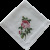 Embroidered Napkin - Pink Rose