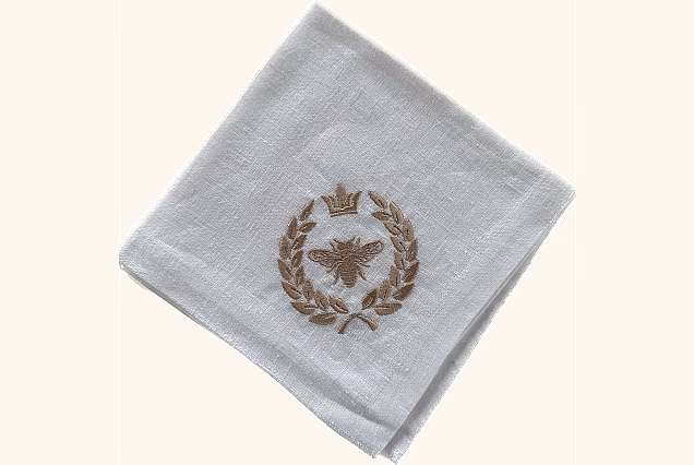 Embroidered Napkin - Queen Bee
