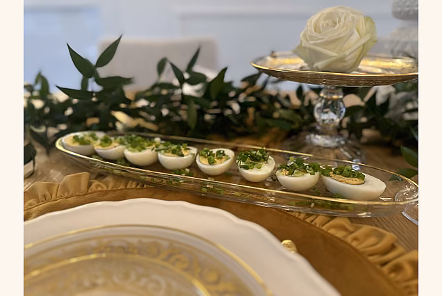 Faro Gold Oval Serving Platter 41cm/11.5cm