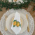 Satin Placemat 43cm with Frill, White