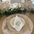 Satin Placemat 43cm with Frill, Ivory Beige