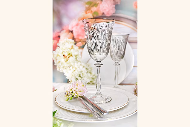 Bloom Platin-BPB Red Wine Glasses, Set of 6