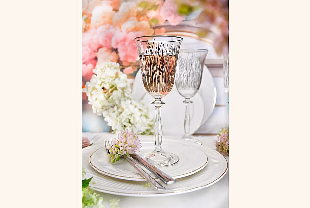 Bloom Platin-BPC White Wine Glasses, Set of 6