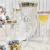 Beautiful Palermo Crystal-PCB Water Goblets 280ml with Platinum Decoration