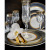 Elegant Decorated Opera Platin-OCA Champagne Flutes 130ml