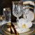 Luxury Opera Platin-OCC Wine Glasses 150ml with Platinum Decoration