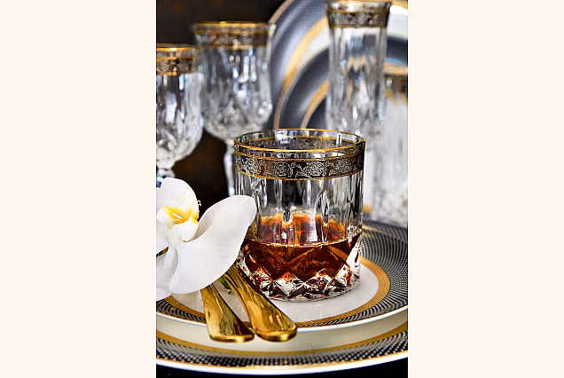 Elegant Opera Platin-OCE Drinks Glasses