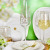 Forest-FA Lovely Gilded Champagne Flutes, Set of 6