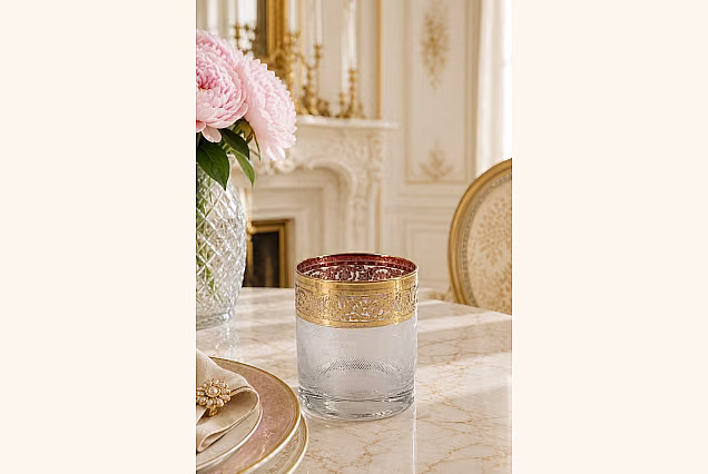 Palace Whisky Glasses Set with Ornament