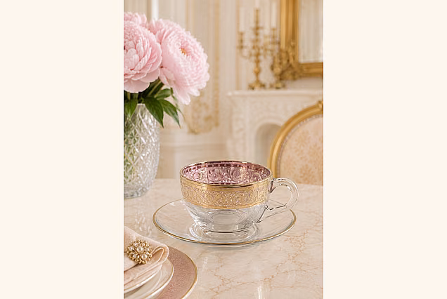 Palace Cappuccino Cups with Gold