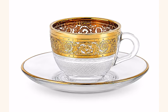 Palace Espresso Cups with Saucers, Set of 6