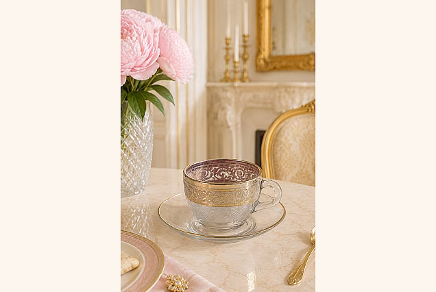 Palace Espresso Cups with Saucers, Set of 6
