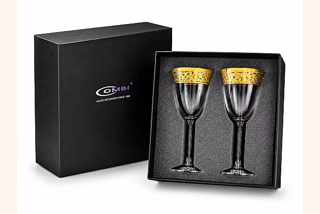 Perfect Gift - 2 Panama Wine Glasses