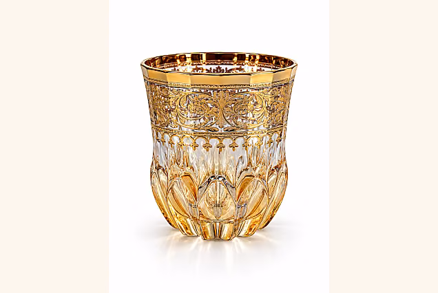 Amalfi-AE Crystal Whisky Glasses with Gold, Set of 6