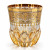 Amalfi-AE Crystal Whisky Glasses with Gold, Set of 6