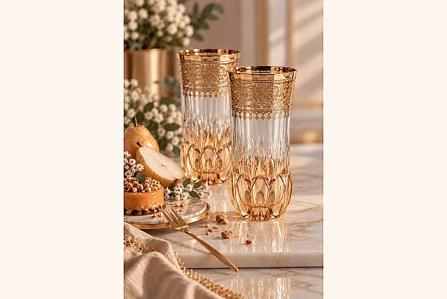 Amalfi-AG Set of 2 Crystal Glasses