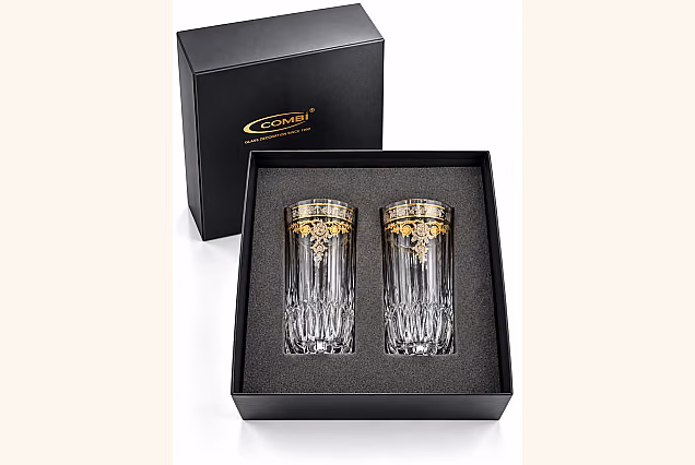 Jesolo-JM Set of 2 Long Drink Glasses - Ideal Gift