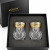 Jesolo-JN Crystal Whisky Glasses with Gold, Set of 2