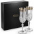 Opera Platin Set of 2 Decorated Champagne Flutes 130ml