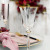 Beautiful New York-NYC White Wine Glasses with a Gold Rim 185ml