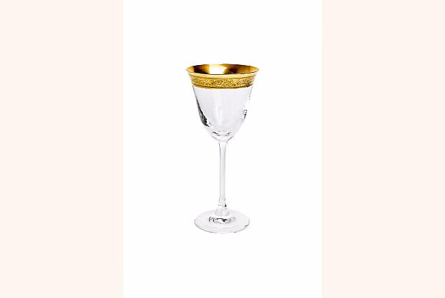 Luxury Ambasador-AC White Wine Glasses with Gold 190ml