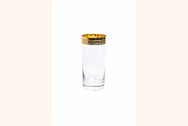 Elegant Ambasador-AH Highball Glasses with Gold 300ml