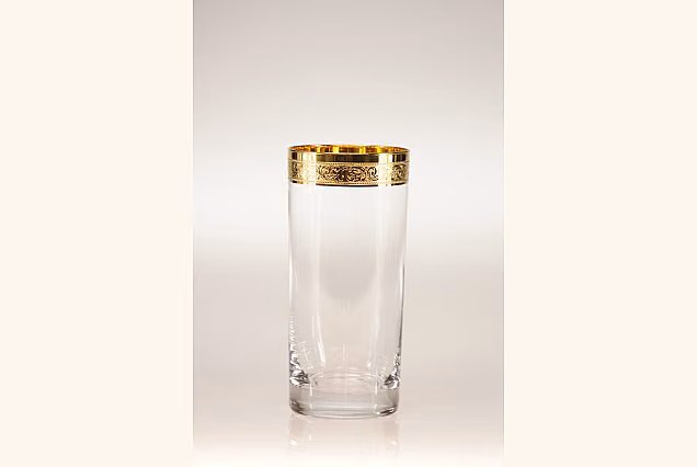 Elegant Ambasador-AH Highball Glasses with Gold 300ml