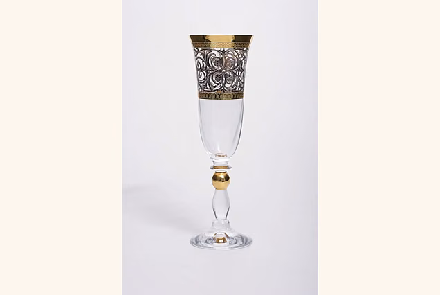 Luxemburg Platinum-LPA Champagne Flutes 160ml