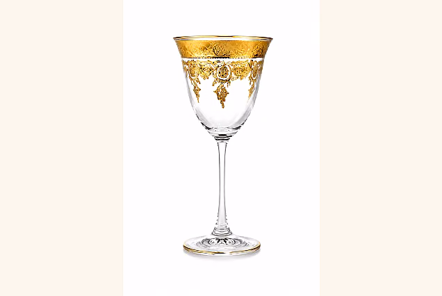 Beautiful Jesolo Gold-JGC White Wine Glasses 190ml