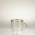 Faro Gold-FDO Tea Glasses with Handle 250ml