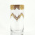 Gold-Painted Highball Glasses, Set of 6