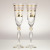 Champagne Flutes Wedding Set of 2 Roma