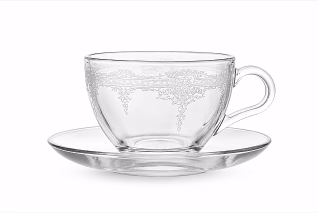 Cappuccino Cups with Saucers, Set of 6, Verona-VRM
