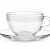 Cappuccino Glasses with Saucers, Set of 6, Venezia