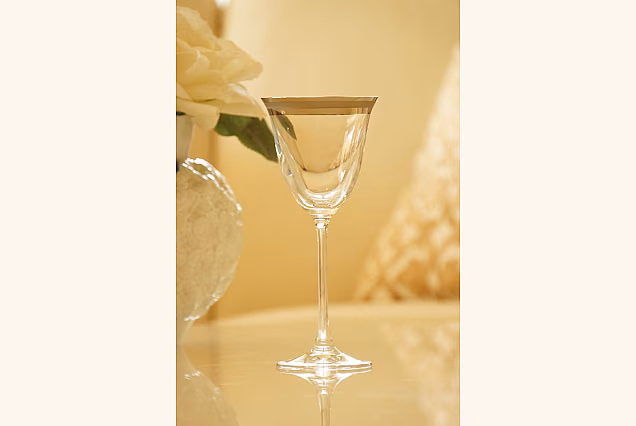Satin Platinum-SPC White Wine Glasses 190ml