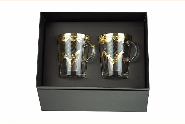 Gilded Tea Glasses Bejrut-BT, Set of 2
