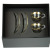 Bejrut-BW Espresso Cups with Saucers, Set of 2