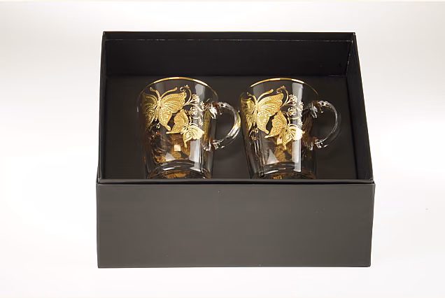 Butterfly Tea Glasses, Set of 2